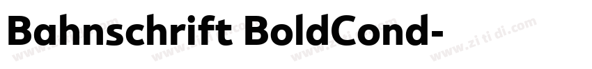 Bahnschrift BoldCond字体转换